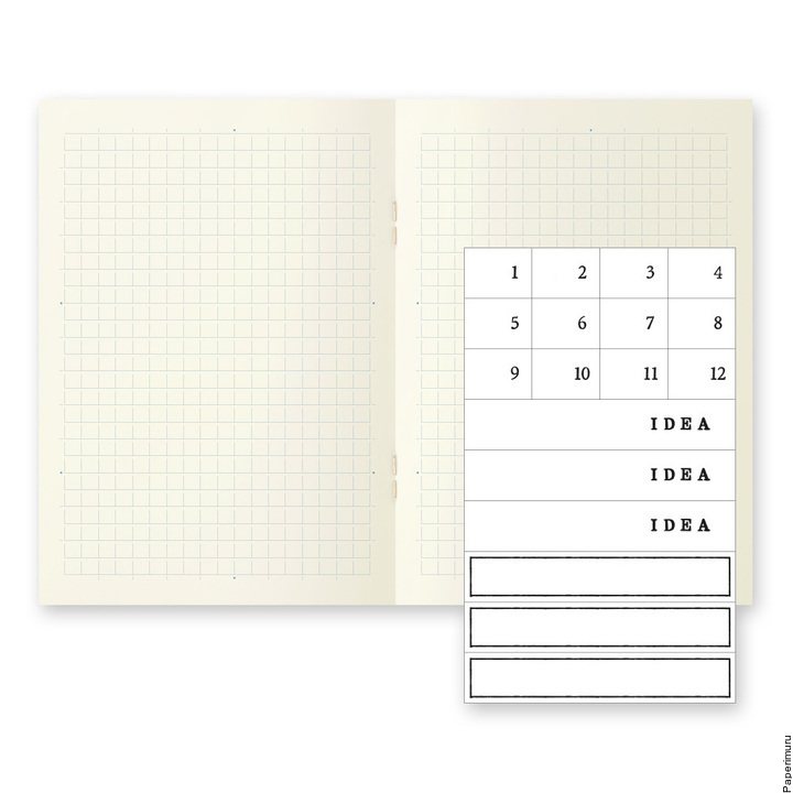 Midori MD Notebook Light A6 Grid 3pack