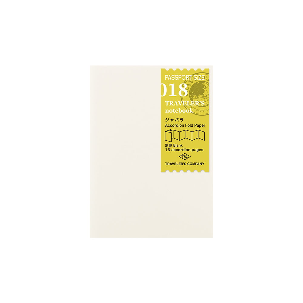 TRAVELER'S Notebook 018 Accordion Fold Paper (Passport)