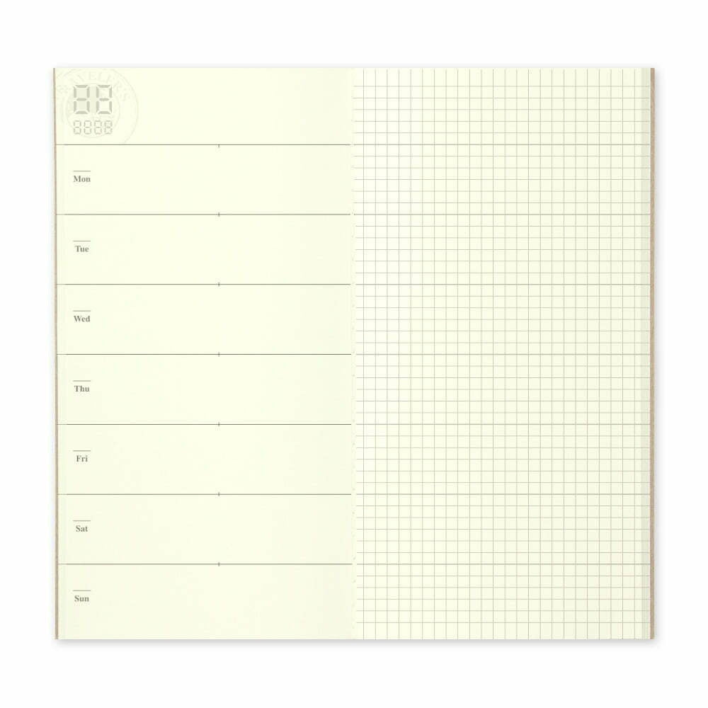 Traveler's Notebook 019 Free Diary (weekly+memo) (regular)