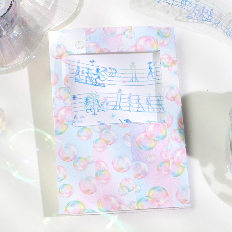 20mm PET -tape Colorful Soap Bubble